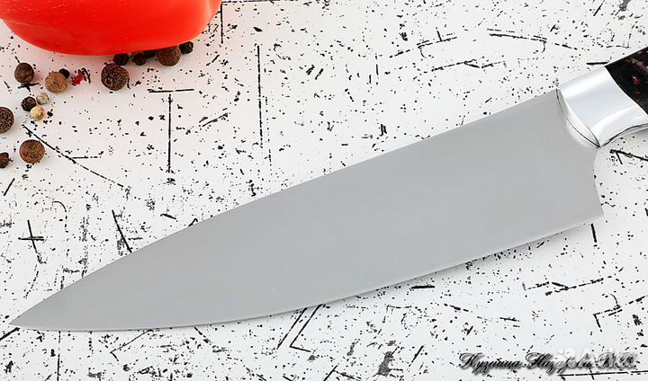 Кухонный нож Шеф № 12 сталь 95Х18 рукоять акрил ко
