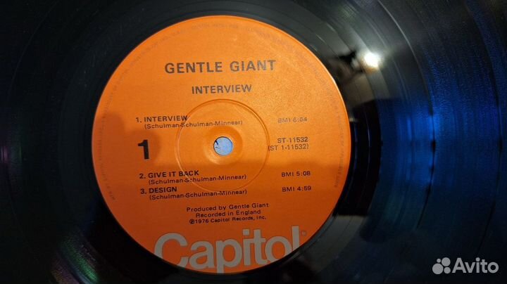 Gentle Giant – Interview,Lp,1976,M/NM