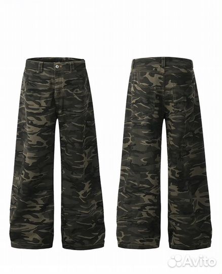 Vetements camo pants type