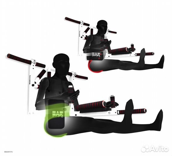 Турник Брусья Пресс 3в1 BarFits-Max, Хаки