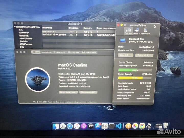 Топ Apple MacBook Pro 15 2015 i7 R9 370x