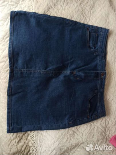 Джинсовая юбка новая размер 50-52