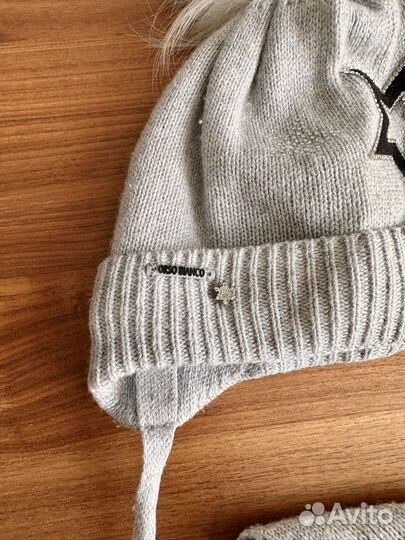 Комплект шапка и шарф Orso Bianco 4-6 лет