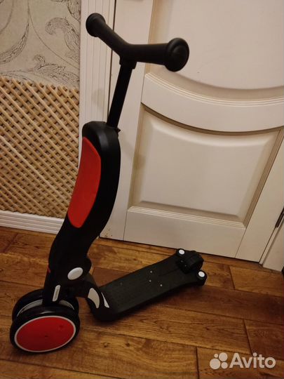 Самокат беговел велосипед 5 в 1 DGN5-1 с ручкой