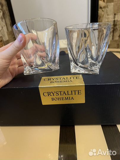 Стаканы новые чехия crystalite bohemia