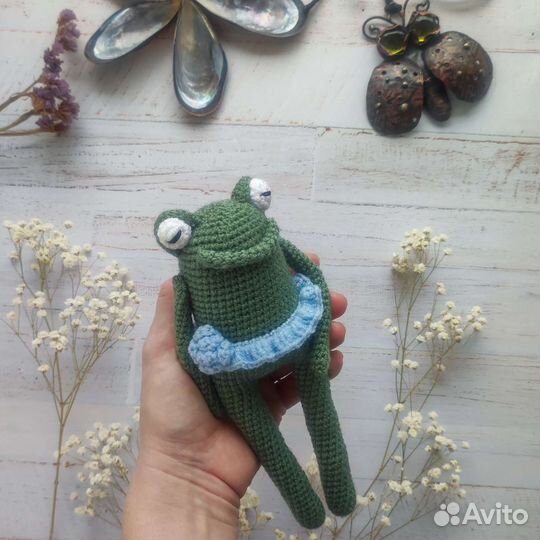 Лягушка Игрушки вязаные