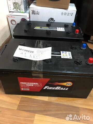 Аккумулятор fire ball 6ст 225 NR, 1350 A