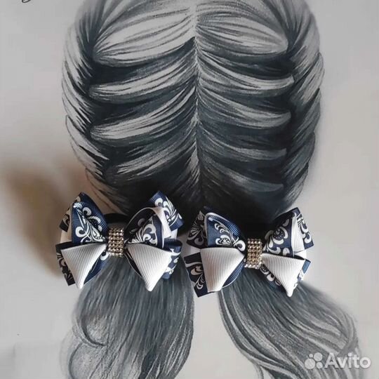 Бантики из репсовых лент