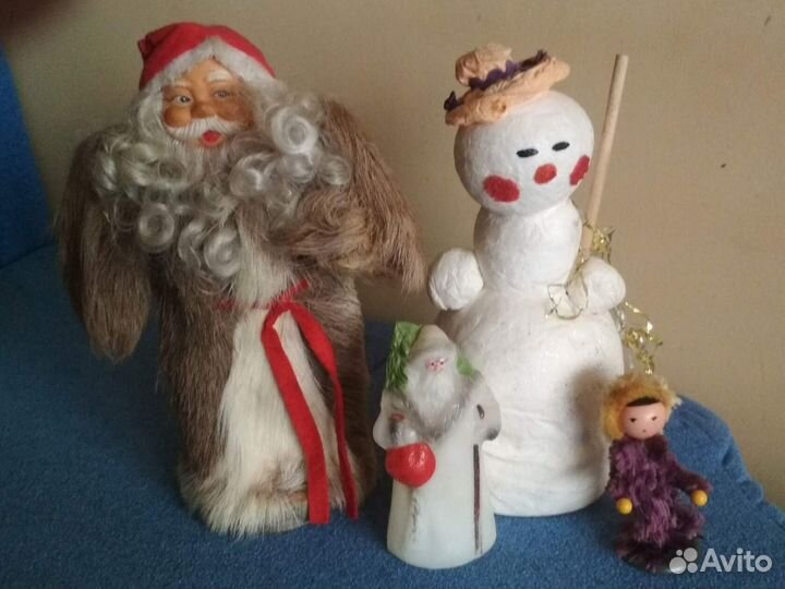 Кукла СССР/ Дед Мороз / Снеговик / гдр