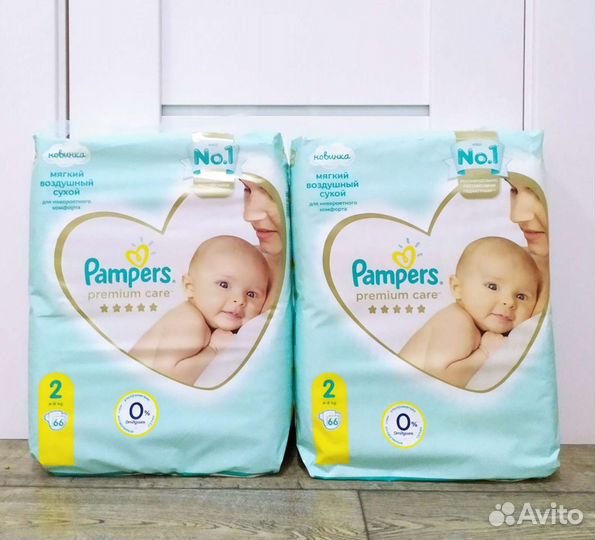 Подгузники Pampers Premium Care р. 2, 3
