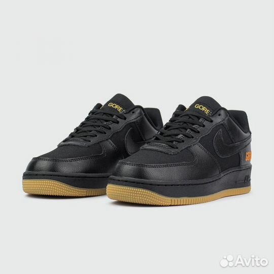 Кроссовки Nike Air Force 1 Low Gore-tex Black / Gu