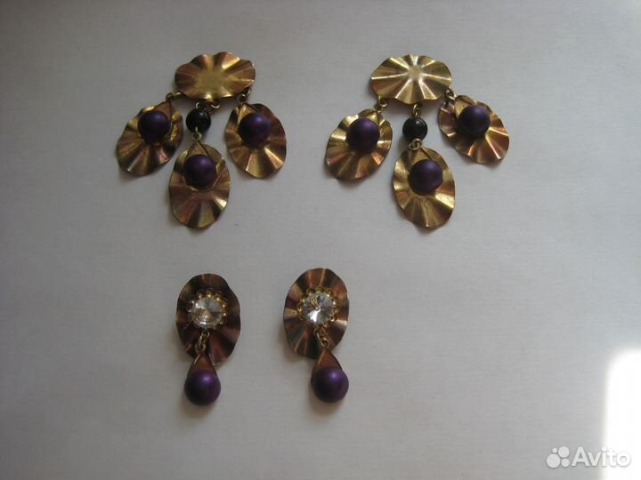 Клипсы бижутерия