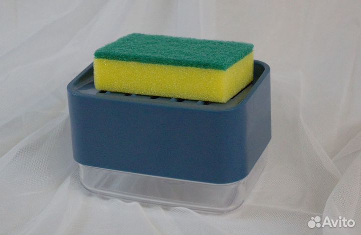 Дозатор для моющего средства с губкой