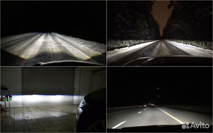 LED лампы H4 Y7D автомобильные