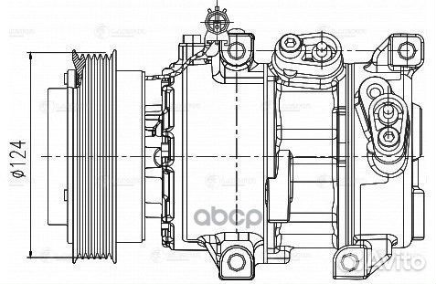 Компрессор кондиционера lcac0819 luzar