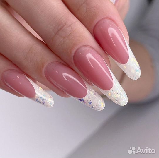 Наращивание ногтей, гель лак