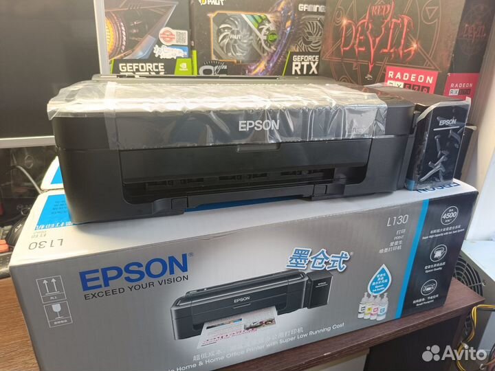 Epson Принтер струйный L132. Для фотопечати