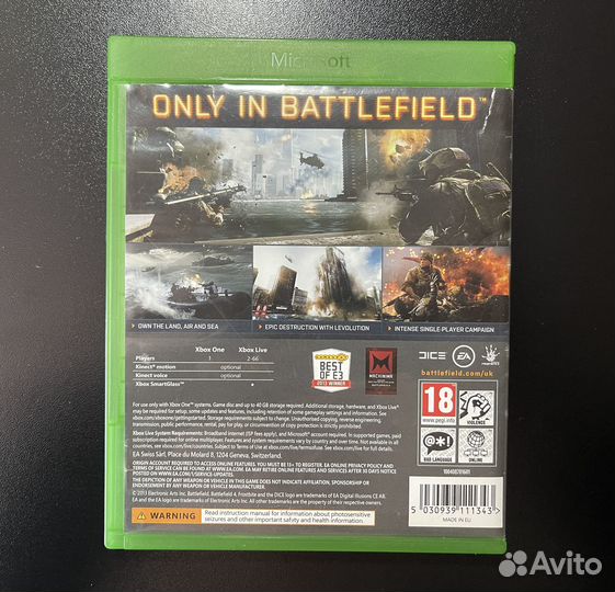 Battlefield 4 диск для Xbox One