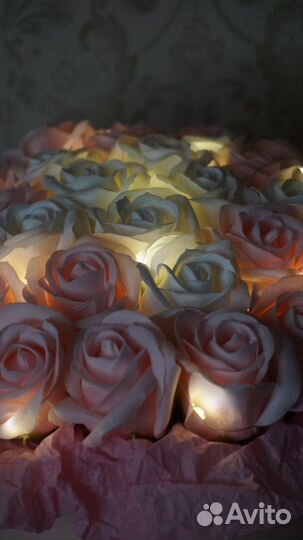 Букет из мыльных роз