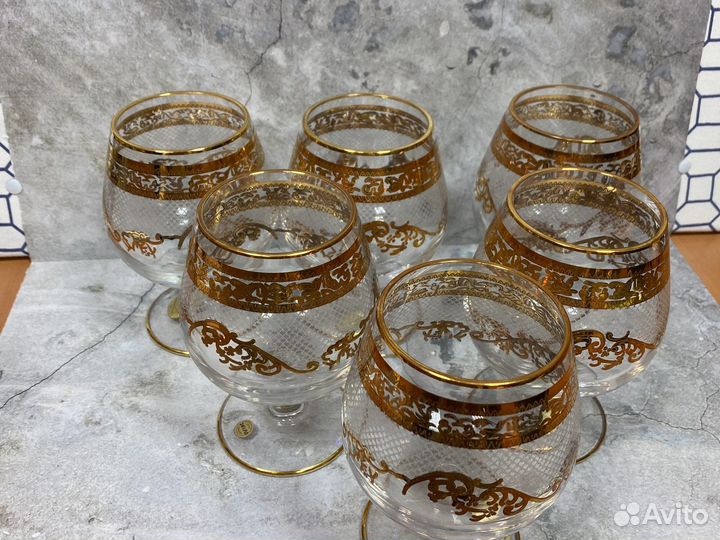 Бокалы для бренди, коньяка Италия хрусталь