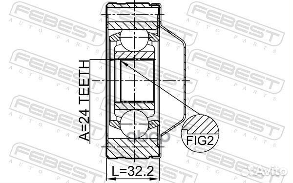 ШРУС hyundai terracan 01- кардана 1211tersha