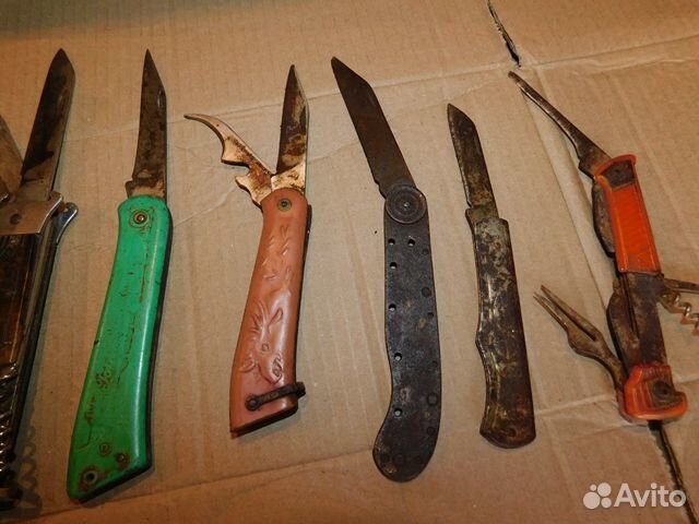 10 старинных, складных,перочинных ножей СССР.в инт