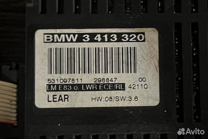 Блок управления светом bmw x3 e83 sw 4.5