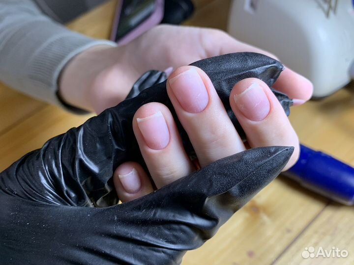 Маникюр с покрытием гель лак Наращивание