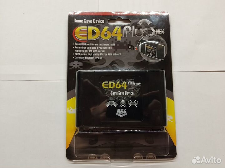 N64 флэш картридж ED64 Pro Nintendo 64 новый