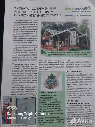 Эковата Green Wool