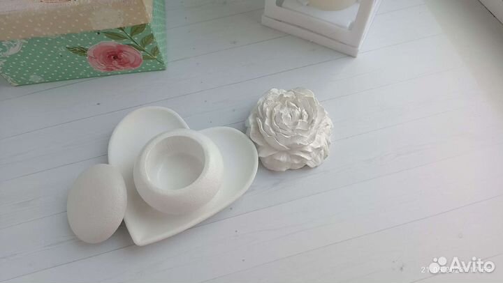 Ваза/Статуэтка/ кашпо из гипса декор, подарки