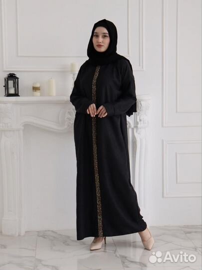 Абая из ткани вельвет купра