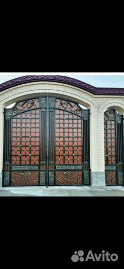 Кованные ворота перилы навесы