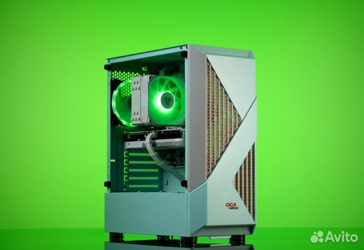 Игровой пк fear69 RTX 2060 Super 8GB б.у. xeon E5-2660 V3 Evesky firerose F3-A green