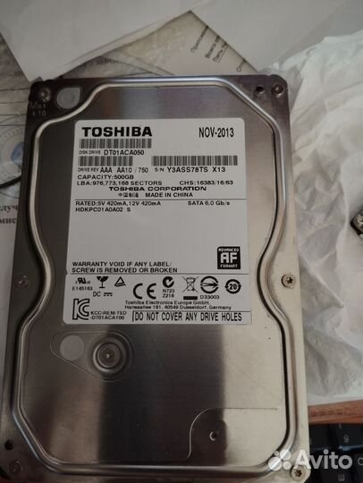 Жесткий диск toshiba 500G
