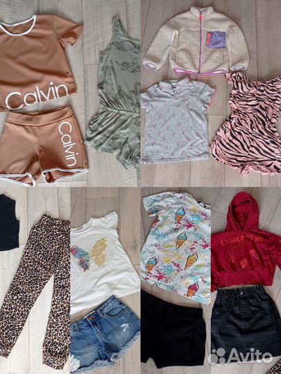 Большой пакет одежды для девочки 9-10 лет