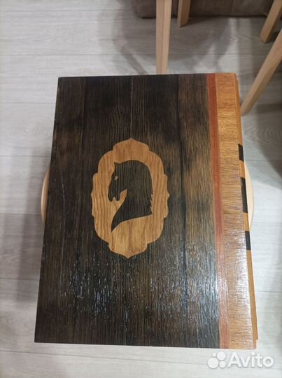 Шахматы ручной работы, дерево, шпон