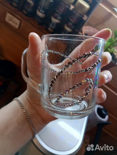 Бокалы стразами