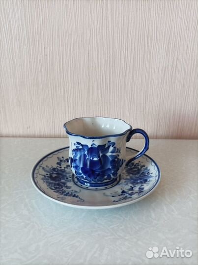 Гжель. Чайная пара