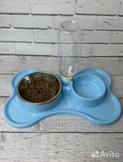 Миска для кошек и собак с поилкой