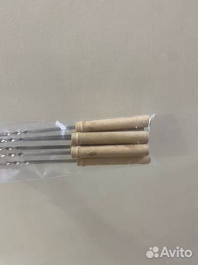 Набор шампуров с деревянной ручкой 6шт 50см