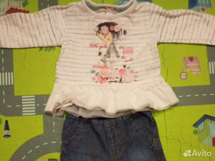 Детские вещи для девочки пакетом 62 68