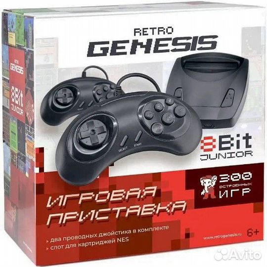 8 bit Приставка Retro Genesis 8 Bit Junior (300 иг
