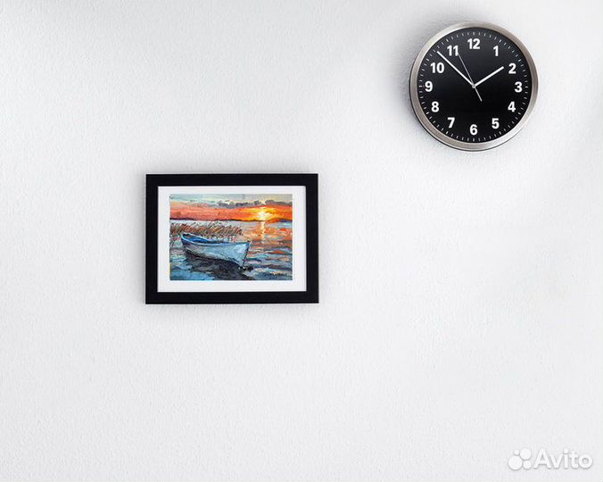 Картина маслом пейзаж Закат