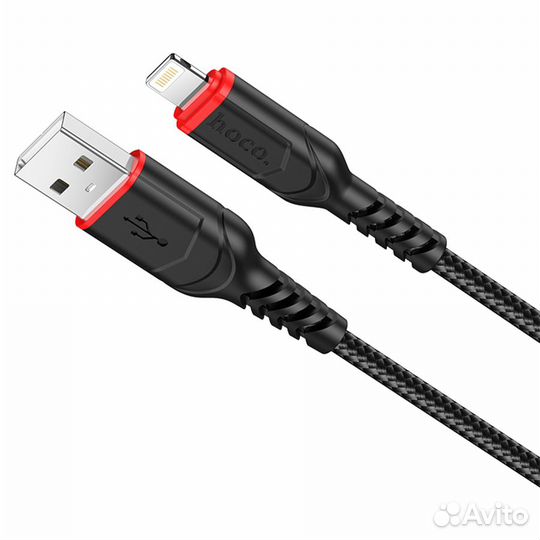 Кабель USB - Lightning 1м hoco X59 Victory черный