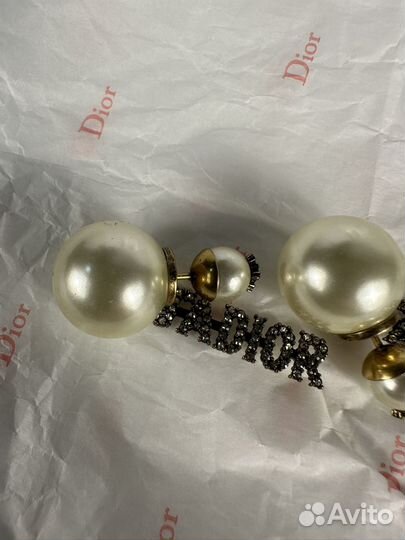 Серьги christian dior