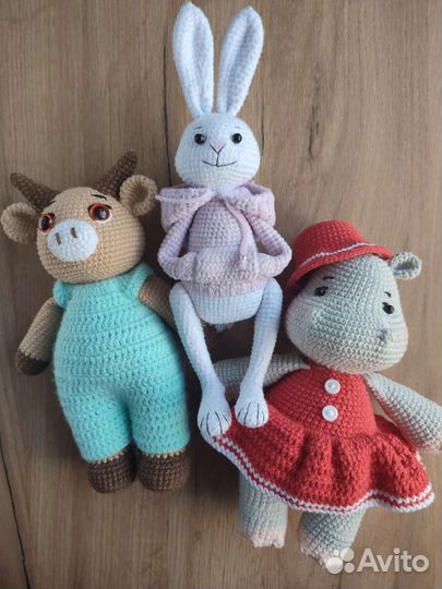 Вязаные игрушки ручной работы