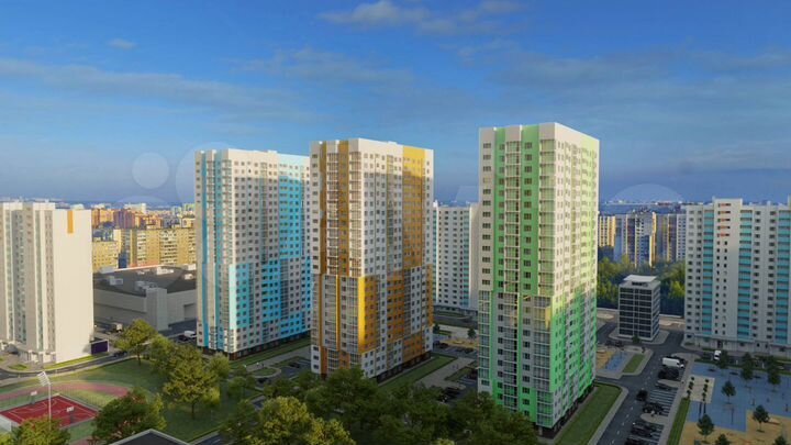 2-к. квартира, 56,8 м², 5/18 эт.