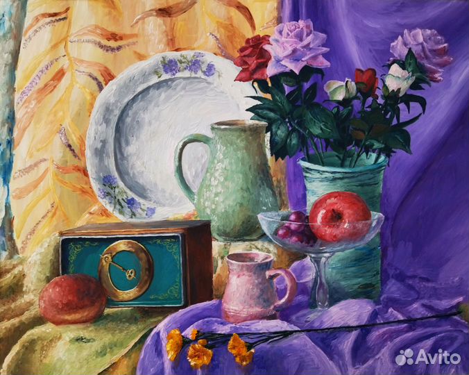 Отдам учебные работы. Картины гуашью