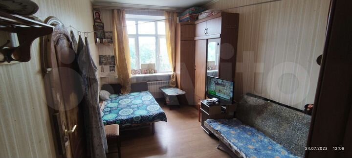 Комната 25 м² в 2-к., 4/4 эт.